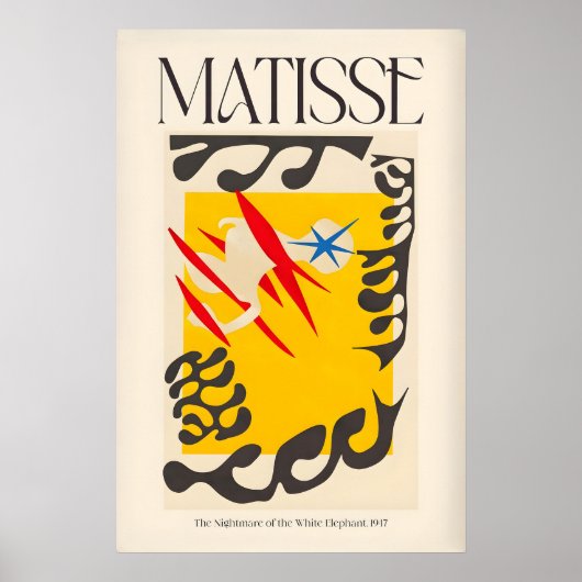 Matisse Nachtmerrie van de Witte Olifant947 Poster (Voorkant)