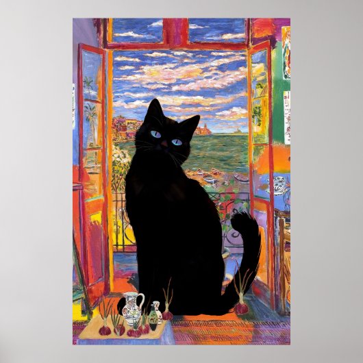 Matisse Open Venster Cat Poster (Voorkant)