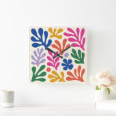 Matisse Papiers Decoupes Knipsels Vierkante Klok (Huis)