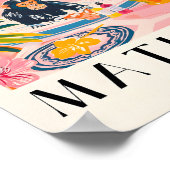 Matisse Print, Chimpansee in bad Grappig Poster, Poster (Hoek)
