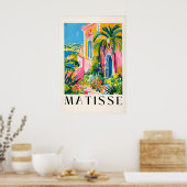 Matisse Print Middellandse Zee Villa, Roze Strand (Keuken)