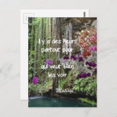 Matisse quote in het frans briefkaart (Voorkant / Achterkant)