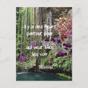 Matisse quote in het frans briefkaart