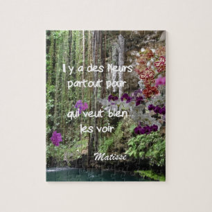 Matisse quote in het frans legpuzzel