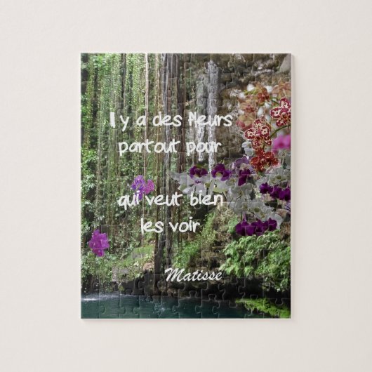 Matisse quote in het frans legpuzzel (Verticaal)
