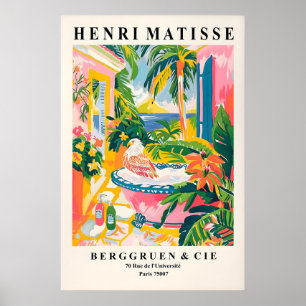 Matisse stijl adelaar in badkuip kunstprint poster