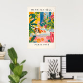 Matisse stijl Cavalier King Charles Spaniel Kunst Poster (Thuiskantoor)