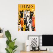 Matisse Stijl Kat Kunstprint Kleurrijke Katachtige Poster (Thuiskantoor)