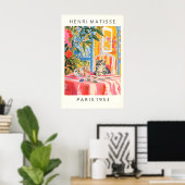 Matisse Stijl Kat Tarot Print Roze Dopamine (Thuiskantoor)