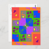 Matisse stijlvormen briefkaart (Voorkant / Achterkant)