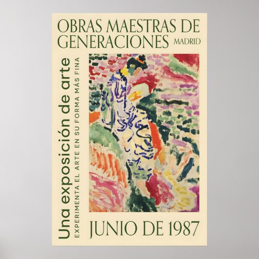 Matisse Style Exhibition Poster Retro Wall Art (Voorkant)