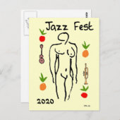 Matisse Style, Jazz Fest, 2020, bewerk datum Briefkaart (Voorkant / Achterkant)