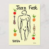 Matisse Style, Jazz Fest, bewerk datum Briefkaart (Voorkant)