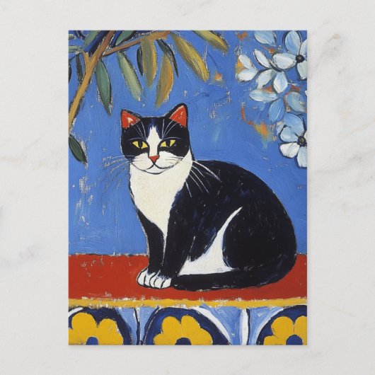 Matisse Zwarte Kat  Briefkaart (Voorkant)