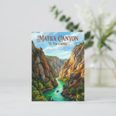 Matka Canyon N. Macedonië Briefkaart (Staand voorkant)