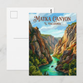 Matka Canyon N. Macedonië Briefkaart (Voorkant / Achterkant)