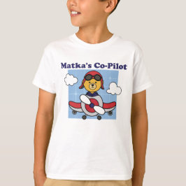 Matka's Little Co-Pilot - Cute Airplane T-shirt