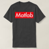 Matlab Wiskunde Coding Programmer T-shirt (Design voorkant)