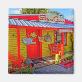 Matlacha Florida Shoe Gallery Boutique Magnet (Voorkant)