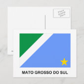 Mato Grosso do Sul, vlag van Brazilië Briefkaart (Voorkant / Achterkant)