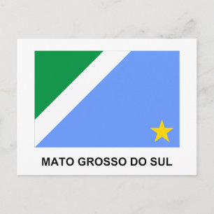 Mato Grosso do Sul, vlag van Brazilië Briefkaart