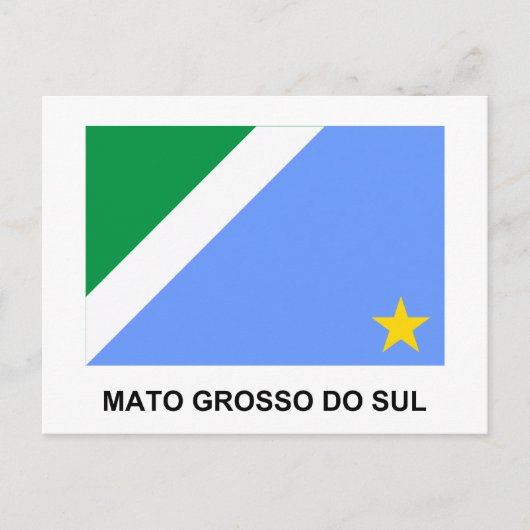 Mato Grosso do Sul, vlag van Brazilië Briefkaart (Voorkant)