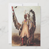 Mato-Tope, een Mandan Chief Portrait van Karl Bodm (Voorkant)