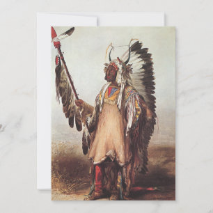 Mato-Tope, een Mandan Chief Portrait van Karl Bodm