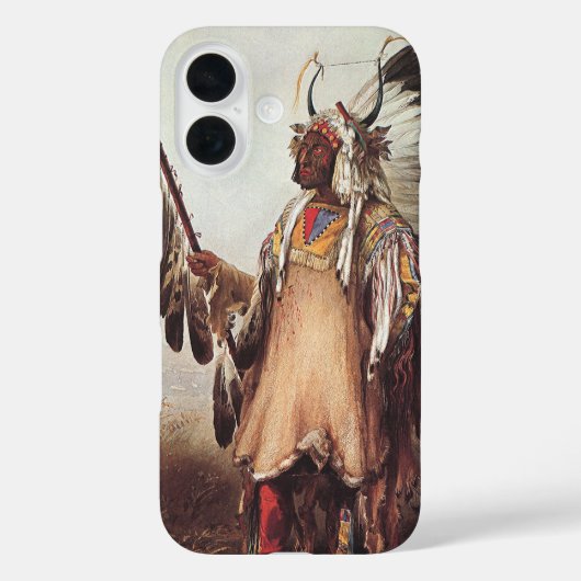 Mato-Tope, een Mandan-hoofdman Portret door Karl B Case-Mate iPhone Case (Achterkant)