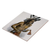 Mato-Tope, met de insigne van zijn Warlik Tegeltje (Zijkant)