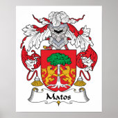 Matos Family Crest Poster (Voorkant)