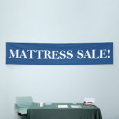 Matras verkoop eenvoudige blauw witte banner teken (Beurs)