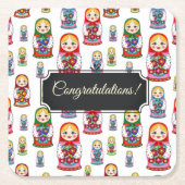  Matreshka Kartonnen Onderzetters (Voorkant)