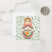 Matreshka Note Kaart Notitiekaartje (Voorkant / Achterkant in situ)