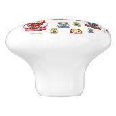 Matreshka-patroon Keramische Knop (Zijkant)