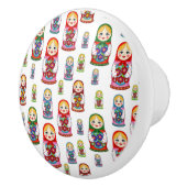 Matreshka-patroon Keramische Knop (Rechts)