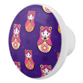 Matreshka-patroon Keramische Knop (Rechts)