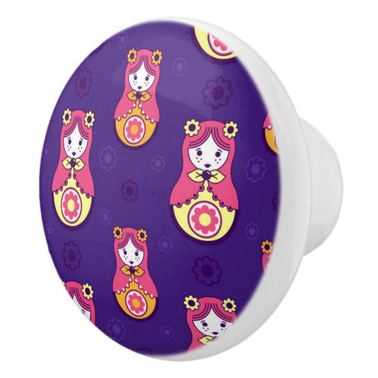 Matreshka-patroon Keramische Knop (Rechts)