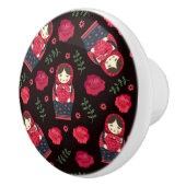 Matreshka-patroon Keramische Knop (Rechts)
