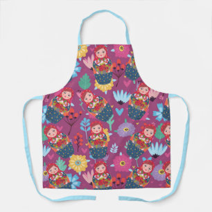 Matreshka-patroon Schort