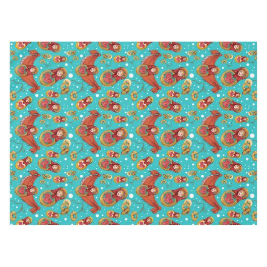 Matreshka Pattern Tablecloth Tafelkleed (Voorkant (Horizontaal))