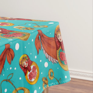 Matreshka Pattern Tablecloth Tafelkleed
