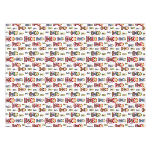 Matreshka Pattern Tafelkleed (Voorkant (Horizontaal))