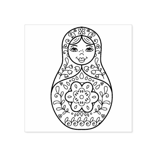 Matreshka Rubberstempel (Afrduk)