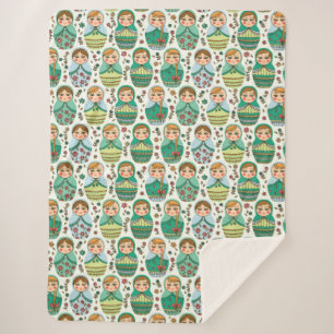Matreshka Sherpa Blanket Deken