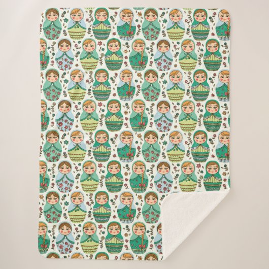 Matreshka Sherpa Blanket Deken (Voorkant)