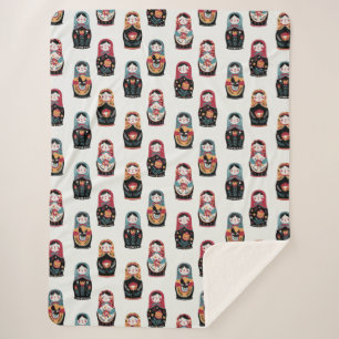 Matreshka Sherpa Blanket Deken