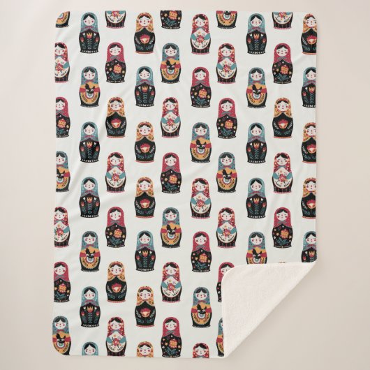 Matreshka Sherpa Blanket Deken (Voorkant)