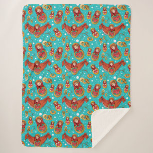 Matreshka Sherpa Blanket Deken