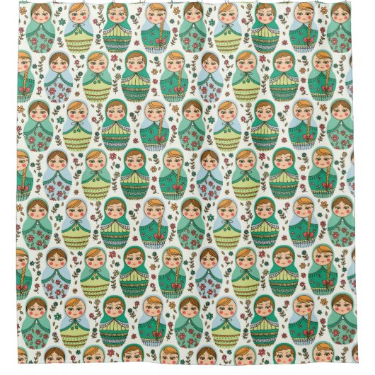 Matreshka Shower Curtain Douchegordijn (Voorkant)